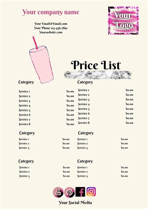 tumblers price list